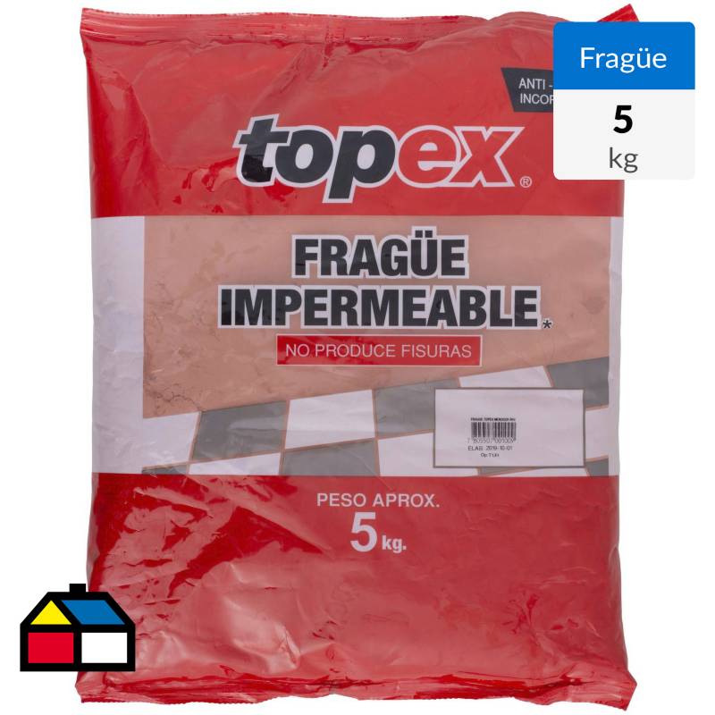 TOPEX - Fragüe piso/muro blanco 5kg