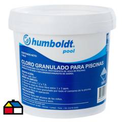 HUMBOLDT - Cloro granulado para piscinas 1 kg frasco.
