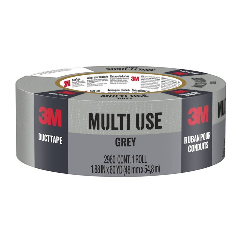3M - Duct Tape Cinta de Reparación Gris, 48 mm x 54,8 metros