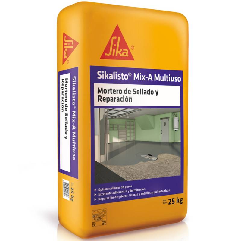 SIKA - Saco 25 kg Sikalisto Mix A Multiuso mortero de sellado y nivelación