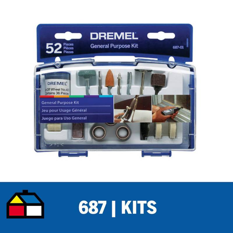 DREMEL - Kit de accesorios multipropósito 52 piezas