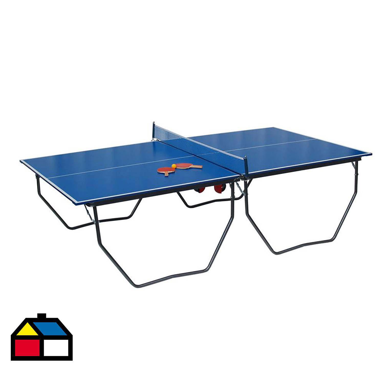 Mesa de Ping Pong Plegable Azul