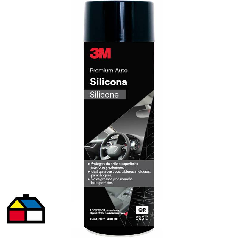 Silicona en spray para auto 480 cc