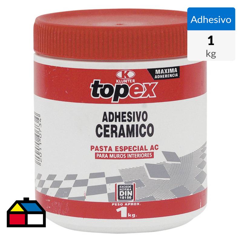 TOPEX - Adhesivo ceramico/muro superficie flexible 1kg