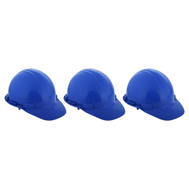 LIBUS - Set de cascos de seguridad 3 unidades azul
