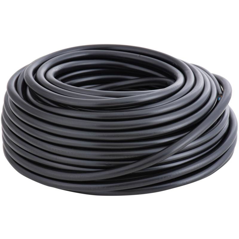 ELFLE - Cordón 2x0,75 mm 20 m  Negro