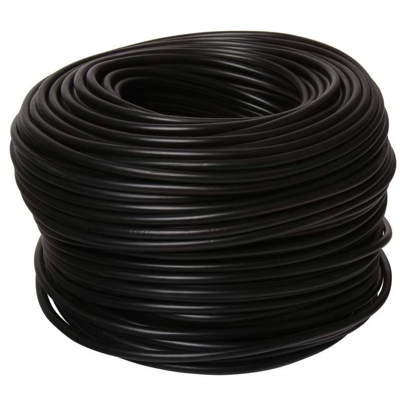 ELFLE - Cordón 2x0,75 mm 100 m  Negro