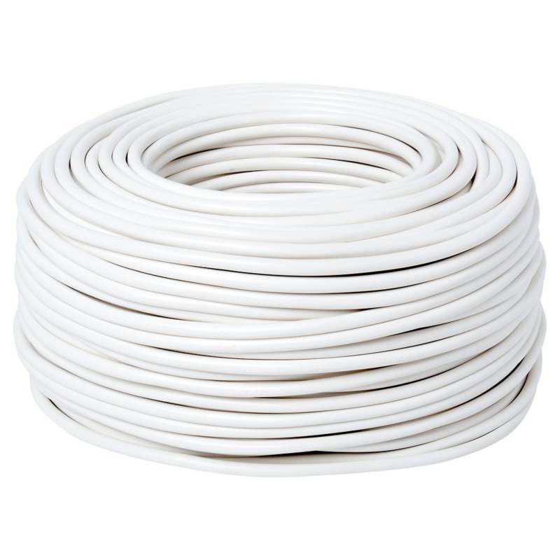 ELFLE - Cordón 2x0,75 mm 100 m  Blanco