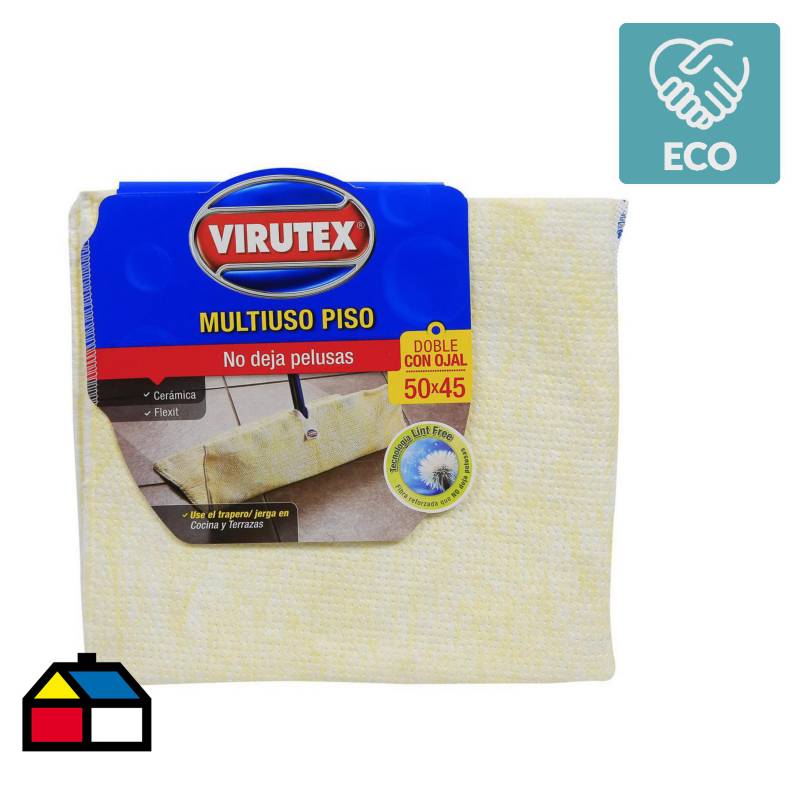 VIRUTEX - Trapero algodón x1 doble 45x50 cm absorbente