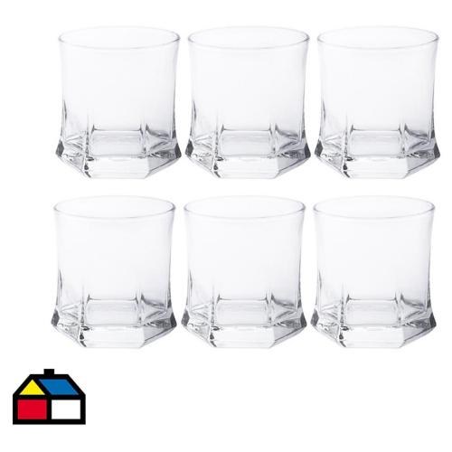 Set Vasos de Vidrio 6 Unidades