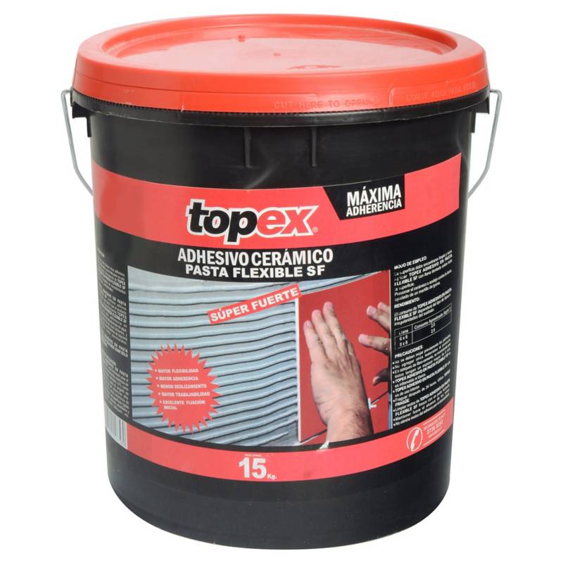 TOPEX - Pegamento cerámico pasta flexible SF 15kg