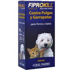 DRAG PHARMA - Spray antiparasitario para gato 250 ml