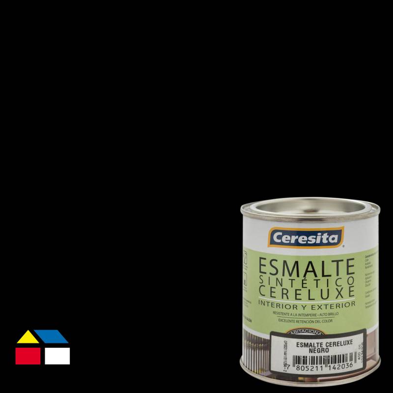 CERESITA - Esmalte sintético brillante 400 ml negro