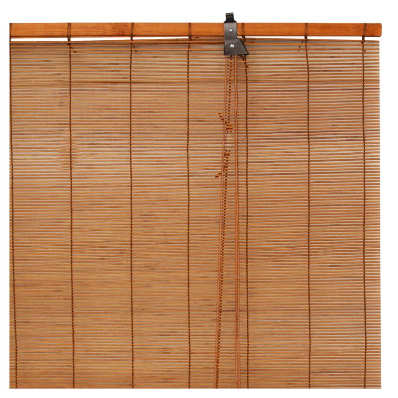 JUST HOME COLLECTION - Cortina enrollable bambú 80x165 cm café