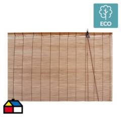 JUST HOME COLLECTION - Cortina enrollable bambú 160x165 cm café