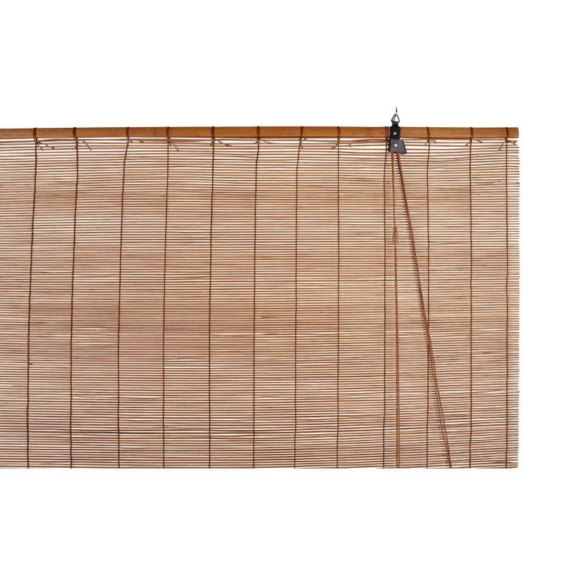 JUST HOME COLLECTION - Cortina enrollable bambú 160x165 cm café
