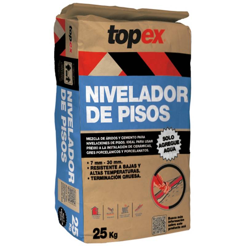 TOPEX - Saco 25 kg. Nivelador de pisos