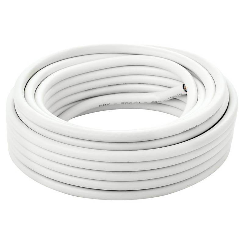 ROIMEX - Cable Coaxial RG6 10MT Blanco
