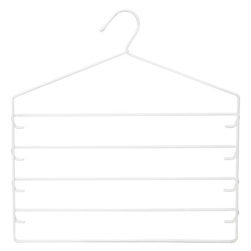 CASA BONITA - Colgador plástico para faldas y pantalones Blanco