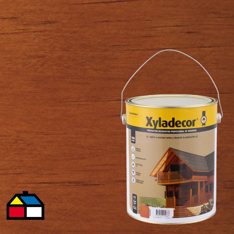 XYLADECOR - Preservante de madera mate 1 gl castaño