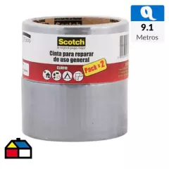 3M - Pack Cinta Duct Tape Multiuso 48mm x 9.1mts