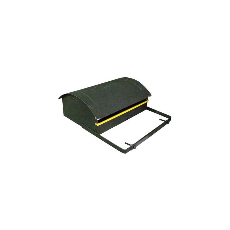 ULTRA - Buzón para cartas y diarios 38x28x15 cm de metal negro