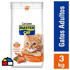 MASTER CAT - Alimento seco para gato adulto 3 kg salmón y sardina