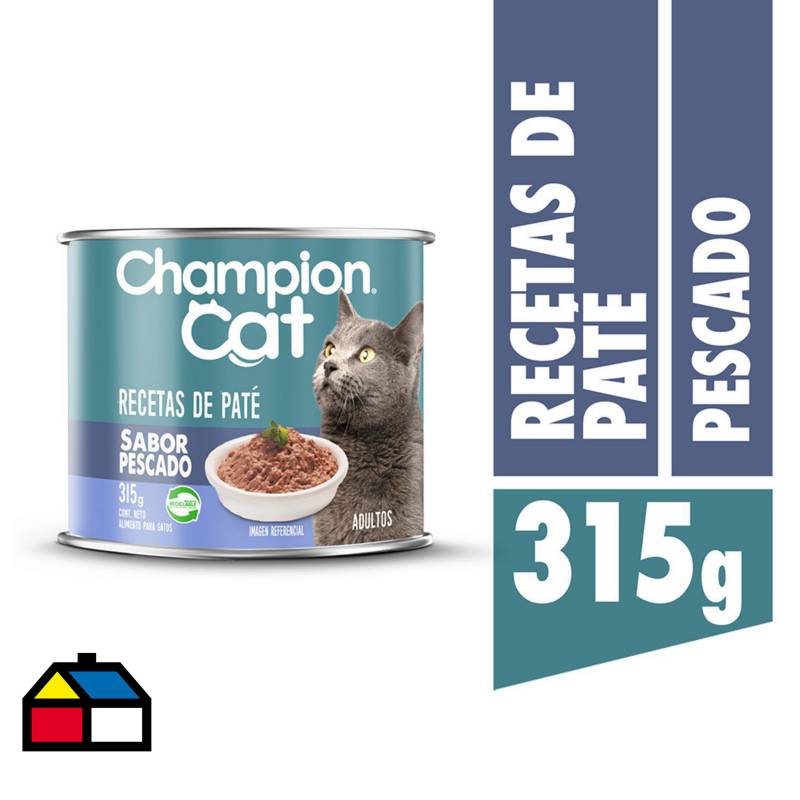 CHAMPION CAT - Alimento húmedo para gato adulto 315 g pescado