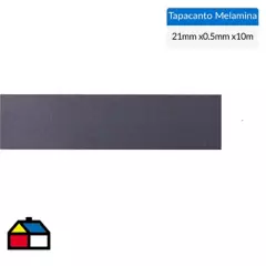 CORBETTA - Tapacanto melamina Gris Grafito encolado 21x0,5 mm 10 m
