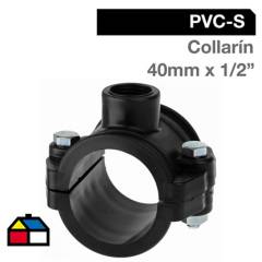 PALAPLAST - Collarín PVC-S 40mm x 1/2" Negro 1u