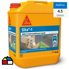SIKA - Bidón 4.5 litros Aditivo impermeabilizante fraguado normal Sika 1