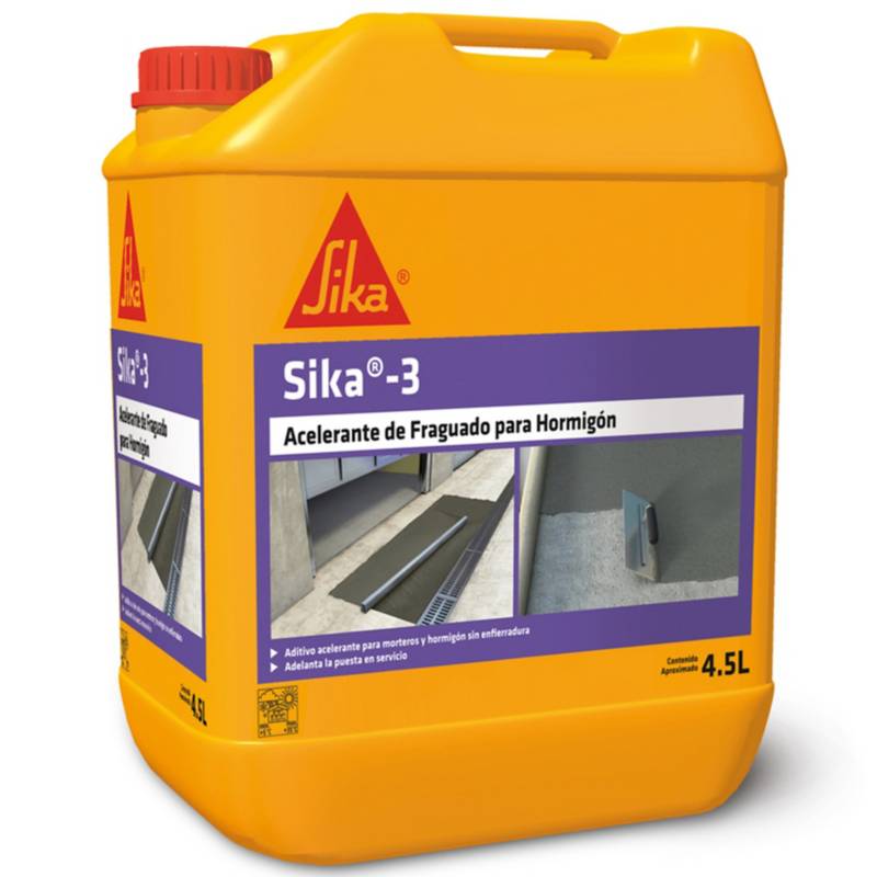 SIKA - Bidón 4.5 lt Aditivo controlable del fraguado del cemento Sika 3