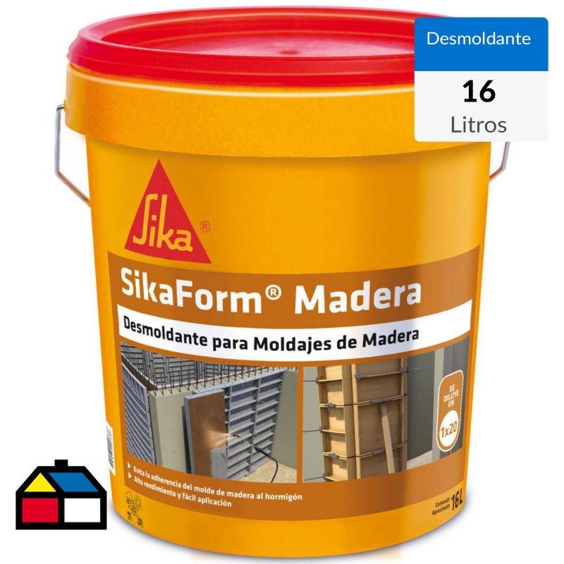 SIKA - Tineta 16 litros Desmoldante SikaForm Madera