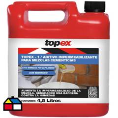 TOPEX - Bidón de 4.5L Impermeabilizante para estructuras de hormigón Topex 1