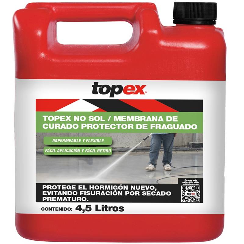 TOPEX - Bidón 4.5 lt Membrana de curado Topex No-Sol