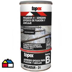 TOPEX - Juego (A+B) 1 kg Topex Pegadur 31 Adhesivo epóxico para anclajes y uniones