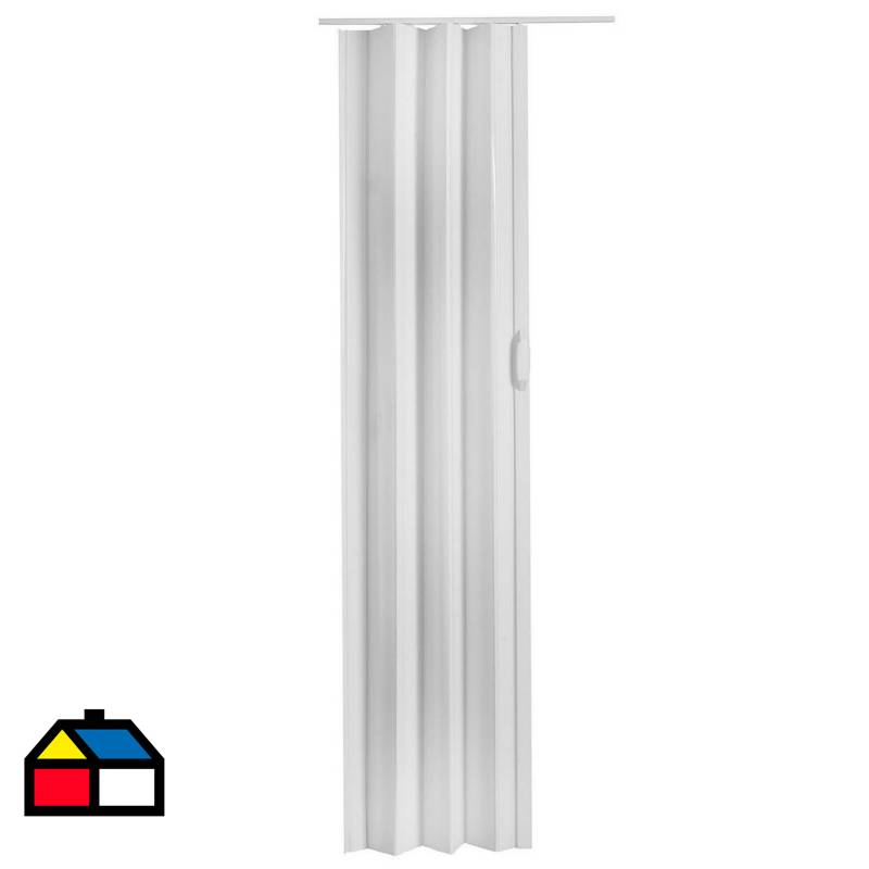 HOGGAN - Puerta plegable pvc Tivoli blanco 120X200 cm