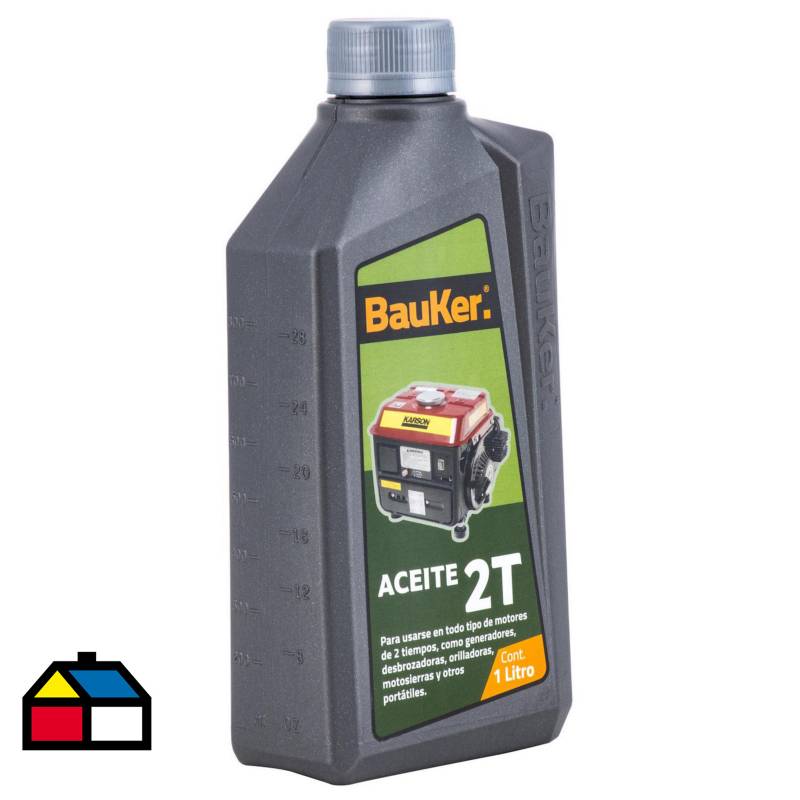 BAUKER - Aceite para generador 2 tiempos 1 litro
