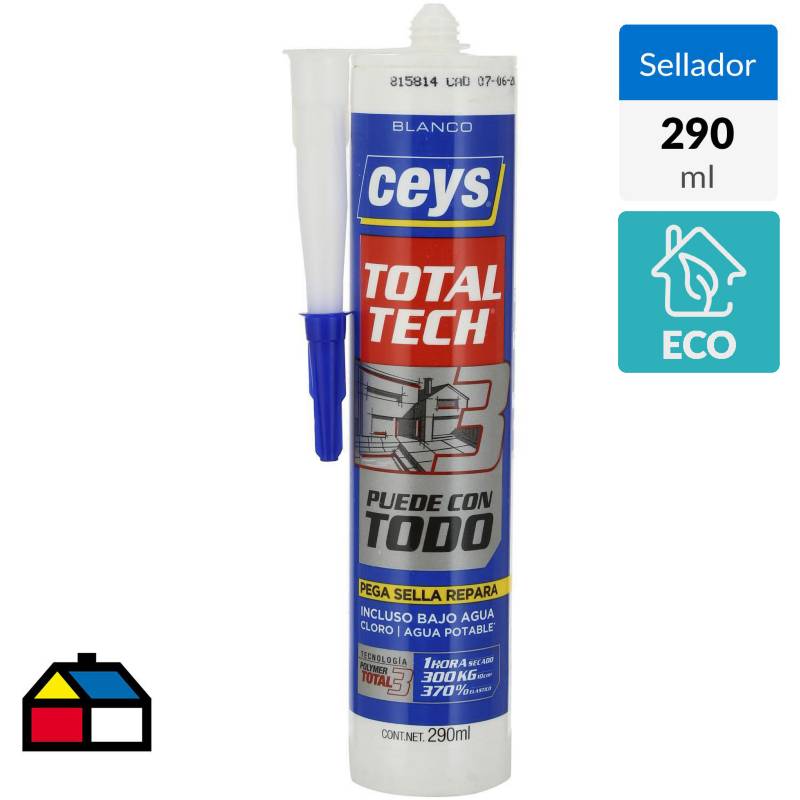 CEYS - Sellador de poliuretano 290 ml blanco