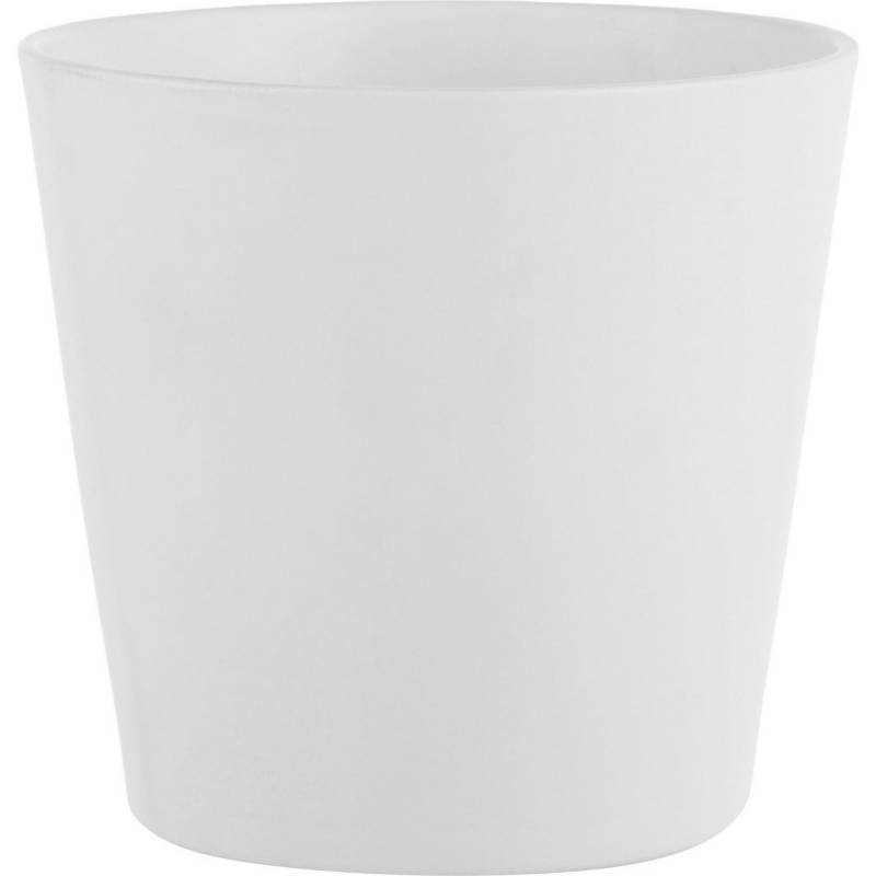 SK - Macetero de cerámica 14 cm blanco