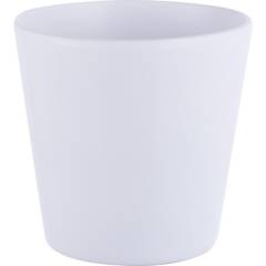 SK - Macetero de cerámica 19 cm blanco