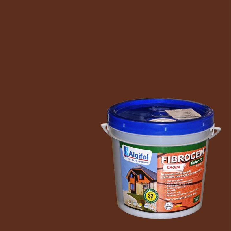 ALGIFOL - Protector Fibrocemento Opaco 4 litros Caoba