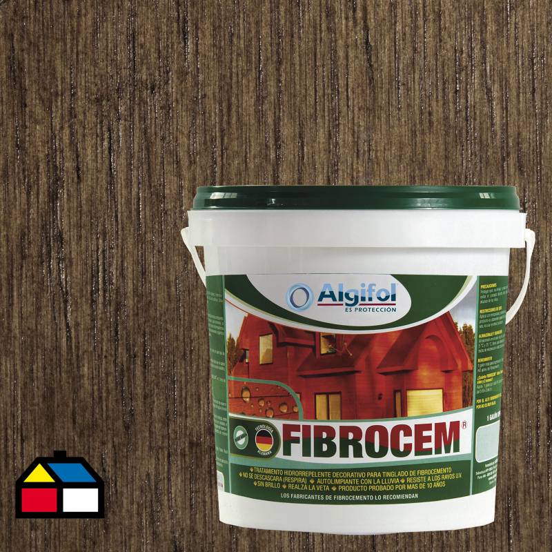 ALGIFOL - Protector Fibrocemento Opaco 4 litros Nogal