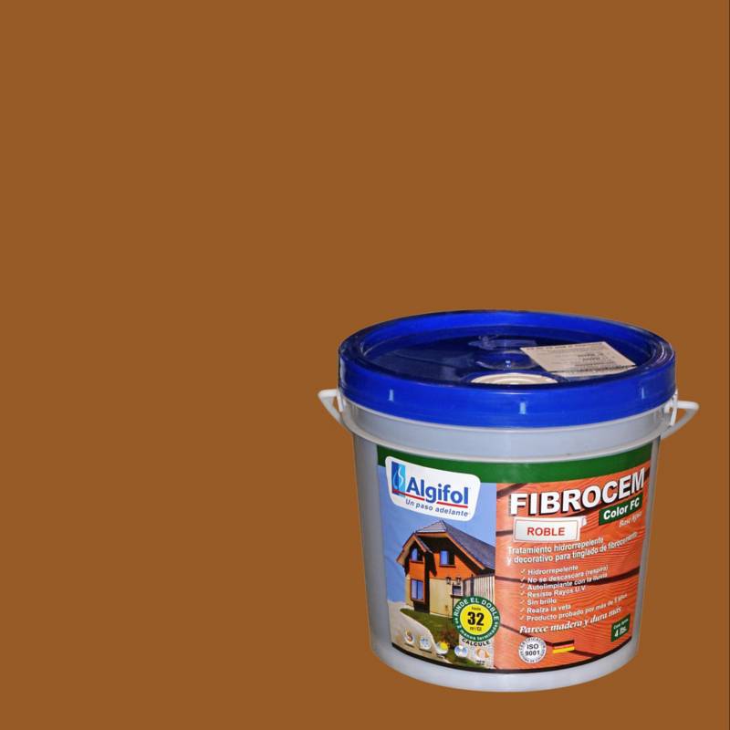 ALGIFOL - Protector Fibrocemento Opaco 4 litros Roble