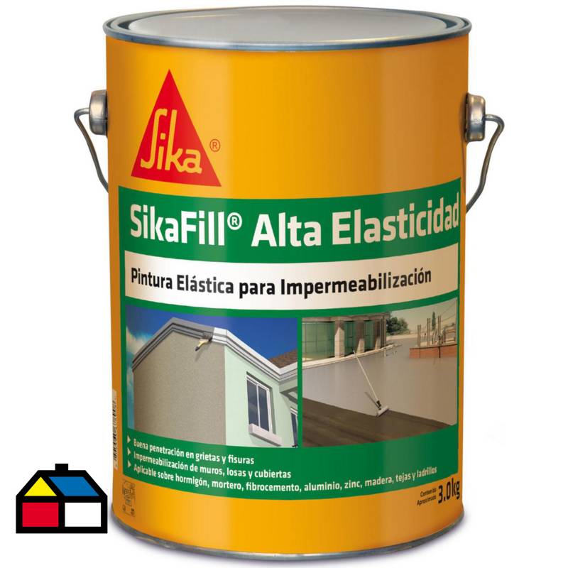 SIKA - Tarro 3 kg Impermeabilizante Sikafill Alta elasticidad