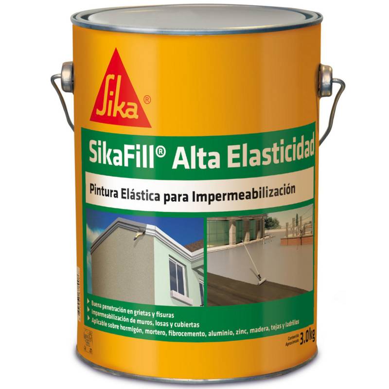 SIKA - Tarro 3 kg Impermeabilizante Sikafill Alta elasticidad
