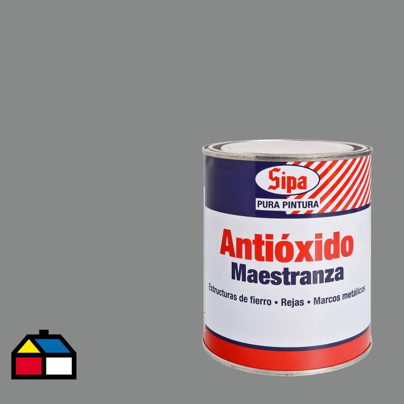 SIPA - Pintura antióxido opaco 1/4 gl gris