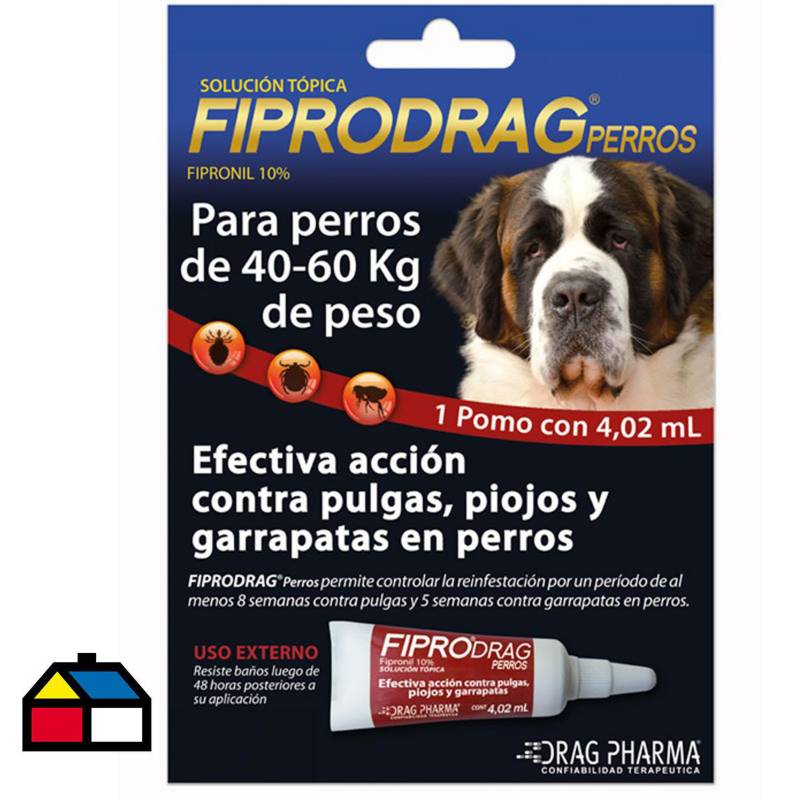 DRAG PHARMA - Pipeta antiparasitaria todo tipo de pelaje 4,02 ml 40/60 kg
