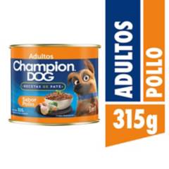 CHAMPION DOG - Alimento húmedo para perro adulto 315 gr pollo y cereales
