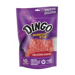 DINGO - Hueso palitos para perro 87 gr con carne en el centro